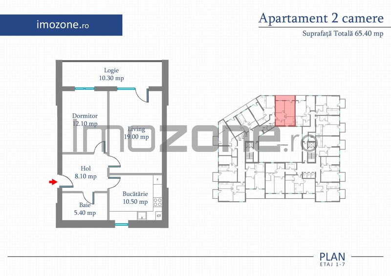 Apartament 2 camere discount luna iulie: -10% din valoarea avansului